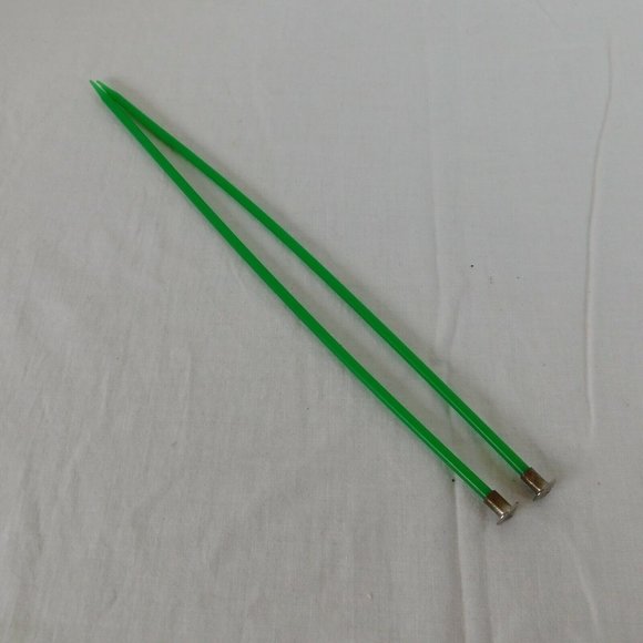Knitting Needles Lot 5 Pairs Metal Plastic Boye 5 & 3 Hero 10 Inex 4 Green Gray - Picture 5 of 11